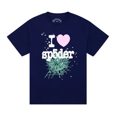 SP5DER SP5DER SOUVENIR TEE 'NAVY'