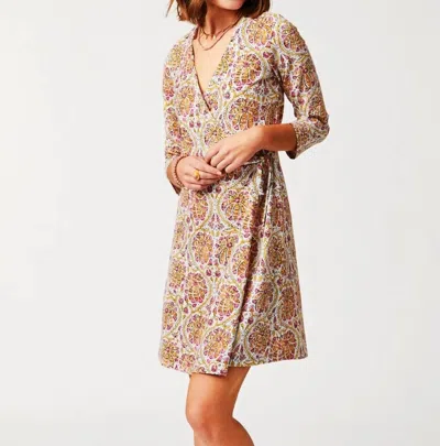 SPARTINA 449 ALISA WRAP DRESS IN PINK