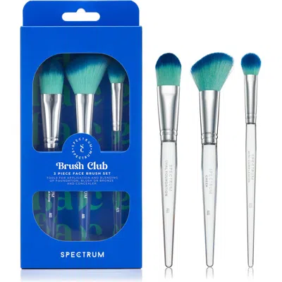 SPECTRUM SPECTRUM BRUSH CLUB THE FACE 3-PIECE MAKEUP BRUSH SET