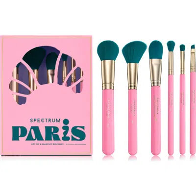 SPECTRUM SPECTRUM PARIS TRAVEL BOOK 6-PIECE MAKEUP BRUSH SET