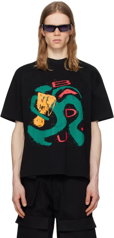 SPENCER BADU BLACK DRUM OVERSIZED T-SHIRT