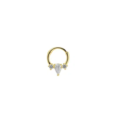 SPERO LONDON WOMEN'S STERLING SILVER HELIX TRAGUS PIERCING - GOLD