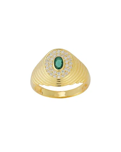 SPHERA MILANO SPHERA MILANO 14K OVER SILVER CZ VINTAGE RING