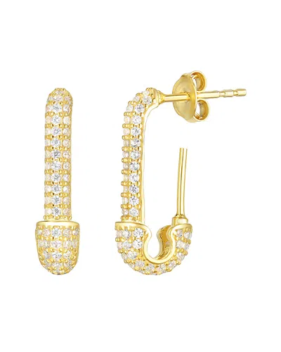 SPHERA MILANO SPHERA MILANO 18K OVER SILVER CZ EARRINGS