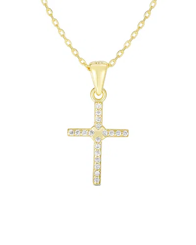 SPHERA MILANO SPHERA MILANO 18K OVER SILVER CZ NECKLACE