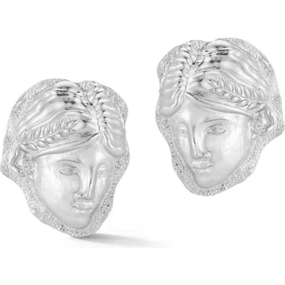SPHERA MILANO SPHERA MILANO GRECIAN STATEMENT STUD EARRINGS
