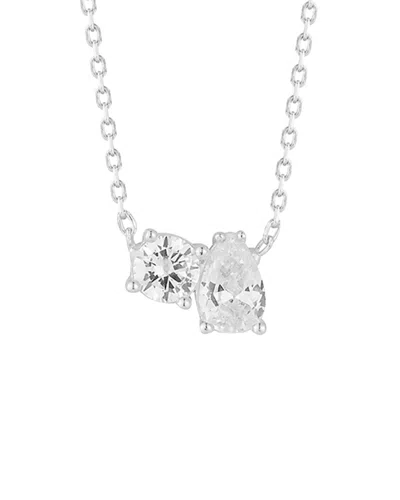SPHERA MILANO SPHERA MILANO SILVER CZ PENDANT NECKLACE