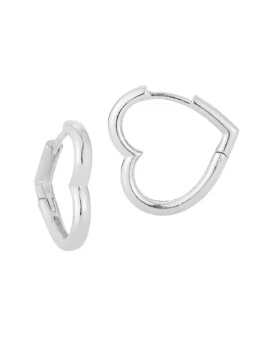 SPHERA MILANO SPHERA MILANO SILVER LARGE HEART HOOPS