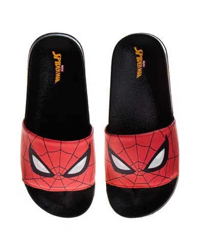 SPIDER-MAN LITTLE AND BIG BOYS SLIP ON FLAT SLIDES
