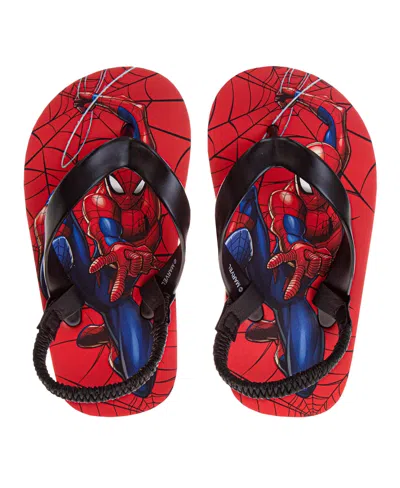 SPIDER-MAN TODDLER BOYS SUPERHERO BACKSTRAP FLIP FLOP SLIPPERS