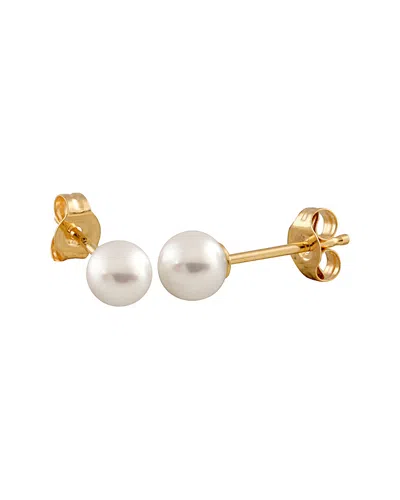 SPLENDID PEARLS SPLENDID PEARLS 14K 4-4.5MM FRESHWATER PEARL STUDS
