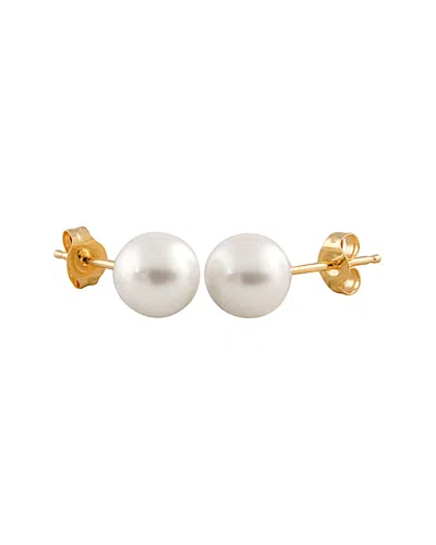 SPLENDID PEARLS SPLENDID PEARLS 14K 6-7MM AKOYA PEARL STUDS