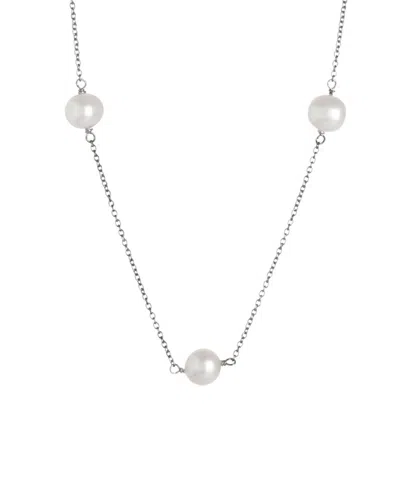 SPLENDID PEARLS SPLENDID PEARLS 14K 6-7MM FRESHWATER PEARL NECKLACE