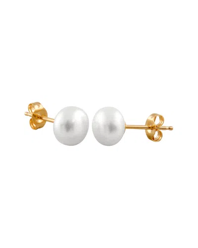 SPLENDID PEARLS SPLENDID PEARLS 14K 6-7MM PEARL STUDS