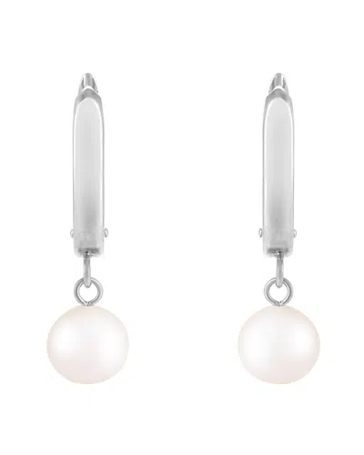 SPLENDID PEARLS SPLENDID PEARLS 14K 7-7.5MM PEARL EARRINGS