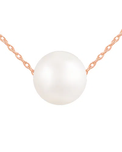 SPLENDID PEARLS SPLENDID PEARLS 14K ROSE GOLD 10-11MM PEARL NECKLACE