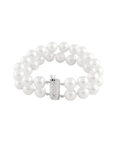 SPLENDID PEARLS SPLENDID PEARLS SILVER 10-11MM SHELL PEARL BRACELET