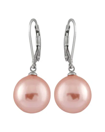 SPLENDID PEARLS SPLENDID PEARLS SILVER 12-13MM SHELL PEARL EARRINGS