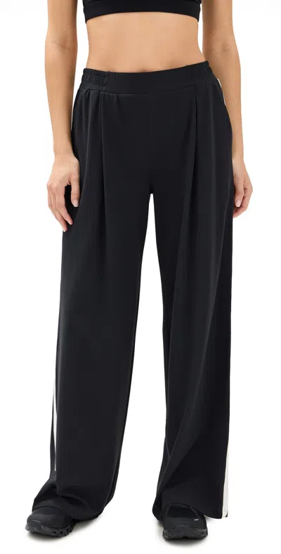 SPLITS59 LUCA AIRWEIGHT STRIPE TROUSERS BLACK/WHITE