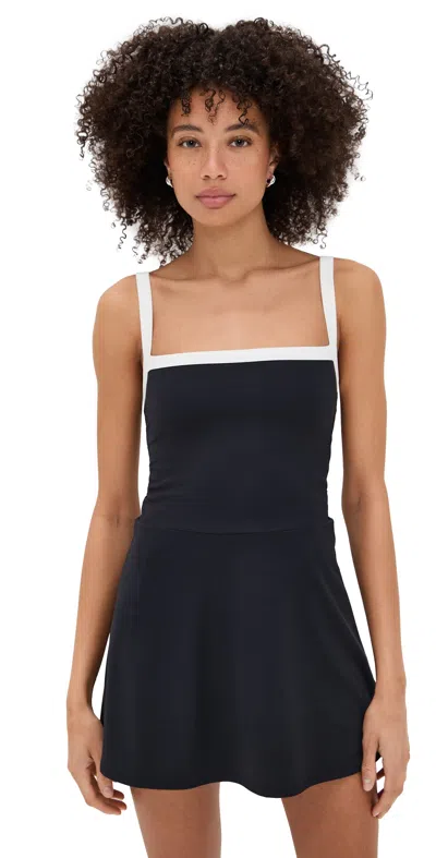 SPLITS59 MONAH RIGOR DRESS BLACK/WHITE