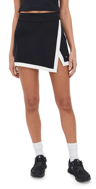 SPLITS59 MONAH RIGOR SKORT BLACK/WHITE
