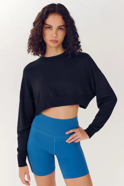 SPLITS59 NOAH FLEECE CROP SWEATSHIRT