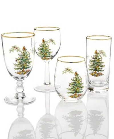 SPODE CHRISTMAS TREE GLASSWARE COLLECTION