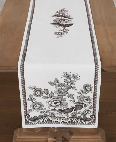 SPODE WOODLAND POLYESTER TABLE RUNNER, 14" X 90"