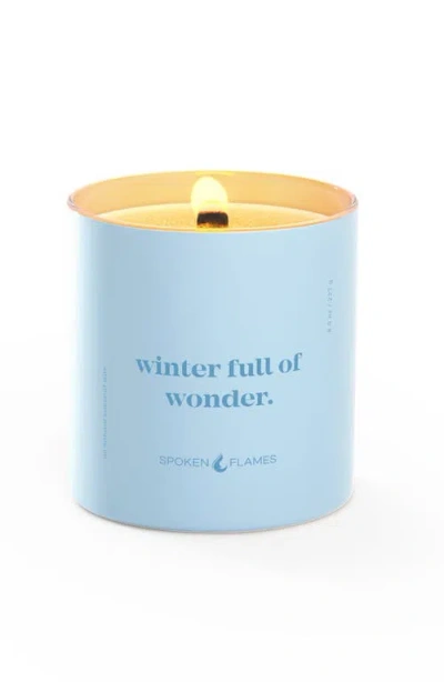 SPOKEN FLAMES SPOKEN FLAMES WINTER FULL OF WONDER CANDLE