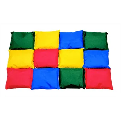 SPORTIME 4 X 4 IN. NYLON-COVERED BEANBAGS- PACK 12