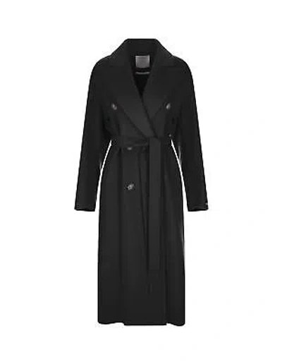 SPORTMAX SPORTMAX BLACK DRAGHI COAT M