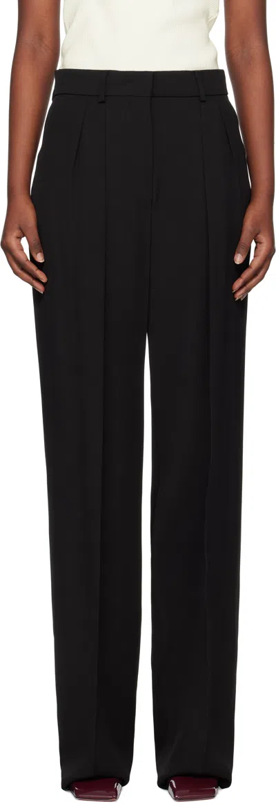 SPORTMAX BLACK HELLO TROUSERS