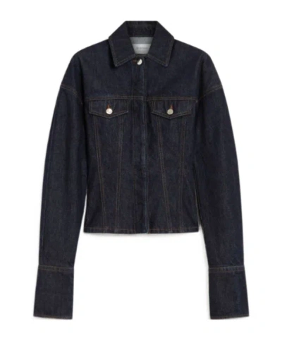 SPORTMAX SPORTMAX GANGE BUTTON-UP DENIM JACKET