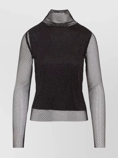 SPORTMAX GERARDA CRYSTAL MESH TOP