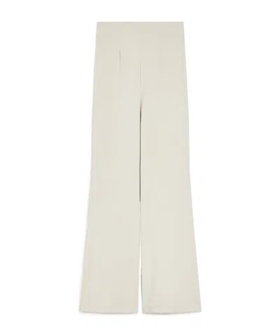 SPORTMAX HIGH-WAISTED SCUBA JERSEY TROUSERS