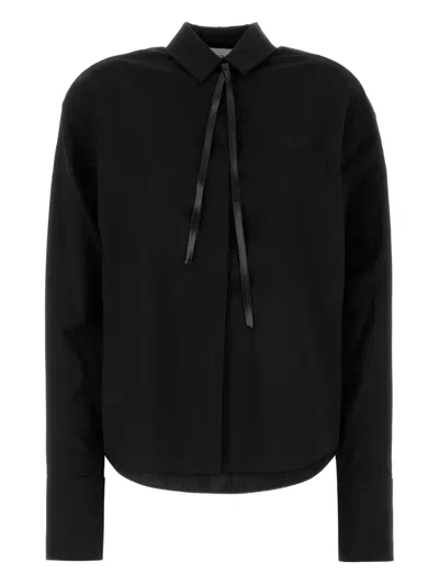 SPORTMAX MAPPA TIE-DETAIL SHIRT
