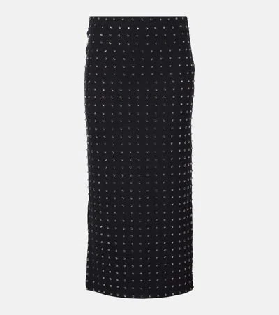 SPORTMAX NOME CRYSTAL-EMBELLISHED MIDI SKIRT