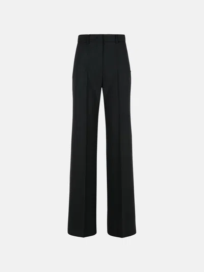 SPORTMAX 'OXALIS' BLACK VIRGIN WOOL PANTS