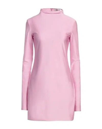 SPORTMAX SPORTMAX WOMAN MINI DRESS PINK SIZE L POLYAMIDE, ELASTANE