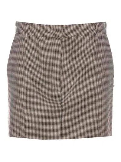 SPORTMAX WOOL STRETCH MINI SKIRT