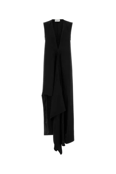 SPORTMAX SPORTMAX BLACK TWILL ACLINE1234 DRESS