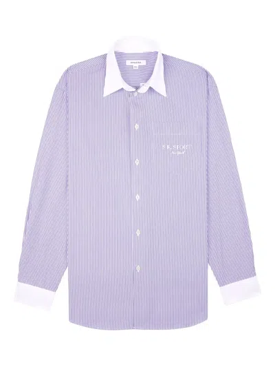 SPORTY AND RICH CONTRASTING COLLAR SHIRT