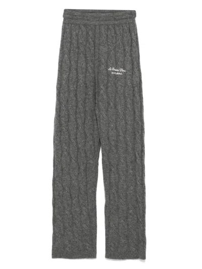 SPORTY AND RICH FAUBOURG CABLE-KNIT TROUSERS