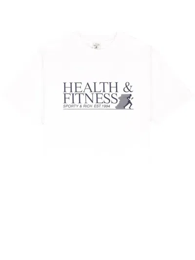 SPORTY AND RICH HEALTH & FITNESS COTTON T-SHIRT