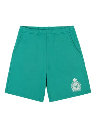 SPORTY AND RICH LOGO-STAMP POCKET SHORTS