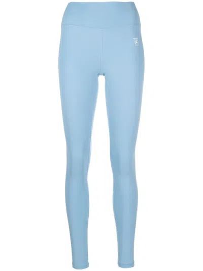 SPORTY AND RICH RUNNER LOGO-PRINT LEGGINGS