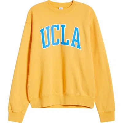 SPORTY AND RICH SPORTY & RICH UCLA IVY FLEECE LOGO GRAPHIC SWEATSHIRT