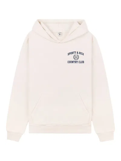 SPORTY AND RICH VARSITY CREST HOODIE