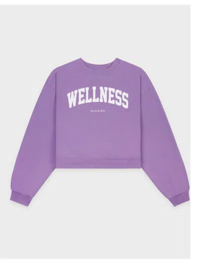 SPORTY AND RICH WELLNESS IVY CROPPED SWEATSHIRT