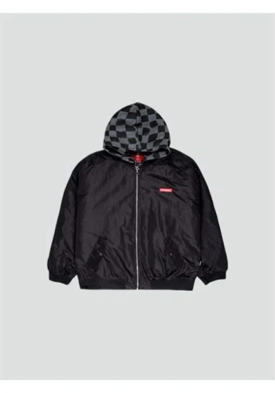 SPRAYGROUND JACKETS AND JACKETS MAN SPRAYGROUND SP610GREY BLIND SIDE BOMBER BROWN